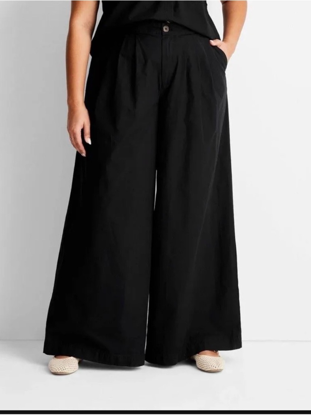 Classic Black Wide-Leg Palazzo Pants